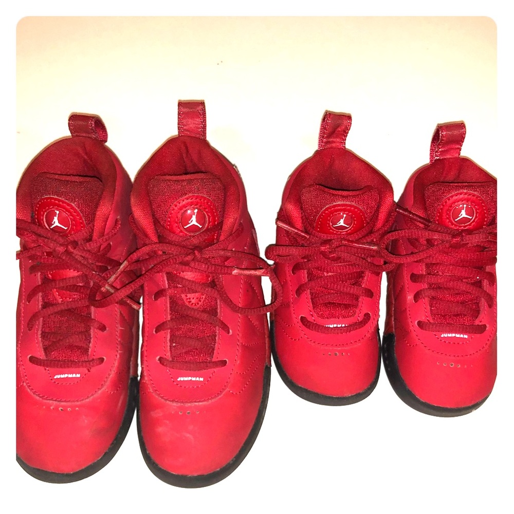 Nike Jordan Jumpman Red Boys shoes - sizes 5 & 10